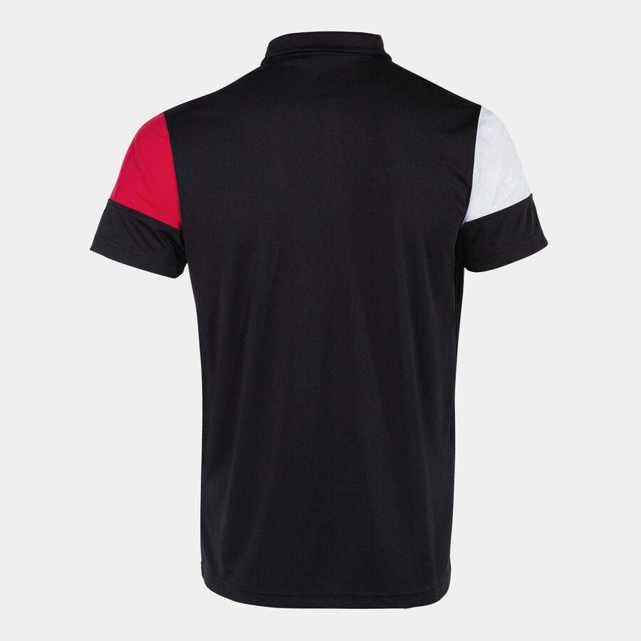 Polo Manches Courtes Crew V – Noir  Rouge