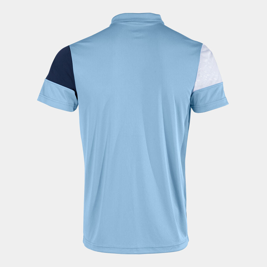 Polo Manches Courtes Crew V – Bleu Ciel Bleu Marine