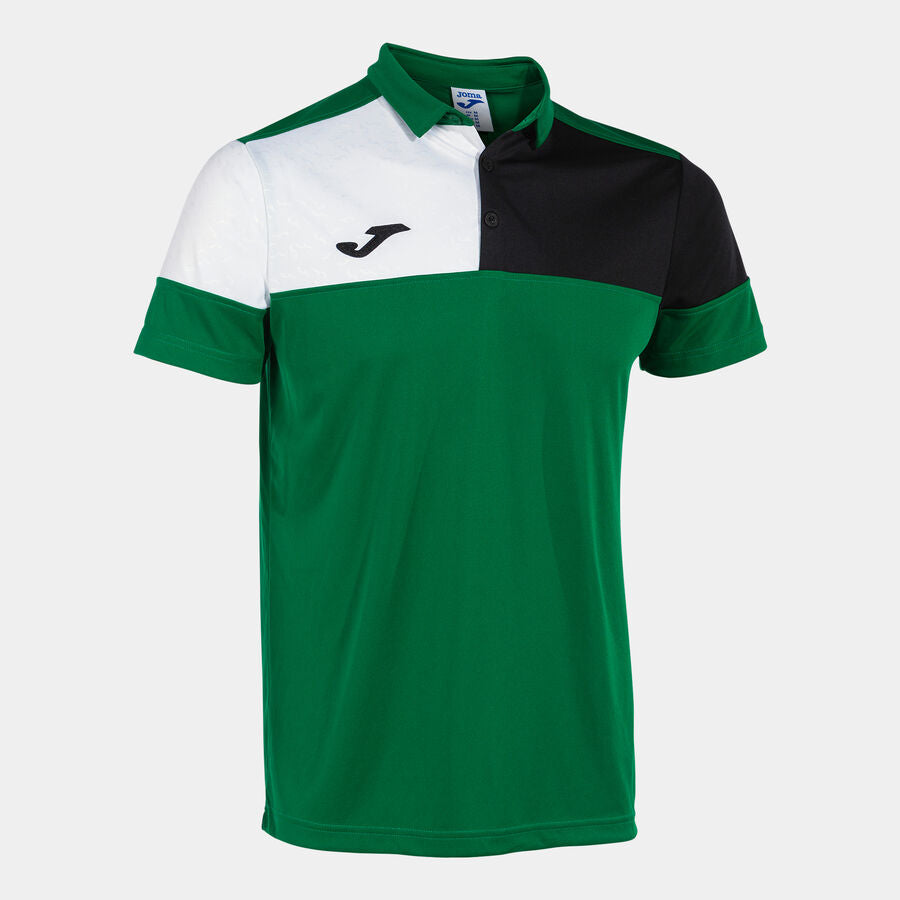 Polo Manches Courtes Crew V – Vert  Noir