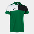 Polo Manches Courtes Crew V – Vert  Noir