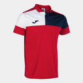 Polo Manches Courtes Crew V – Rouge Bleu  Marine